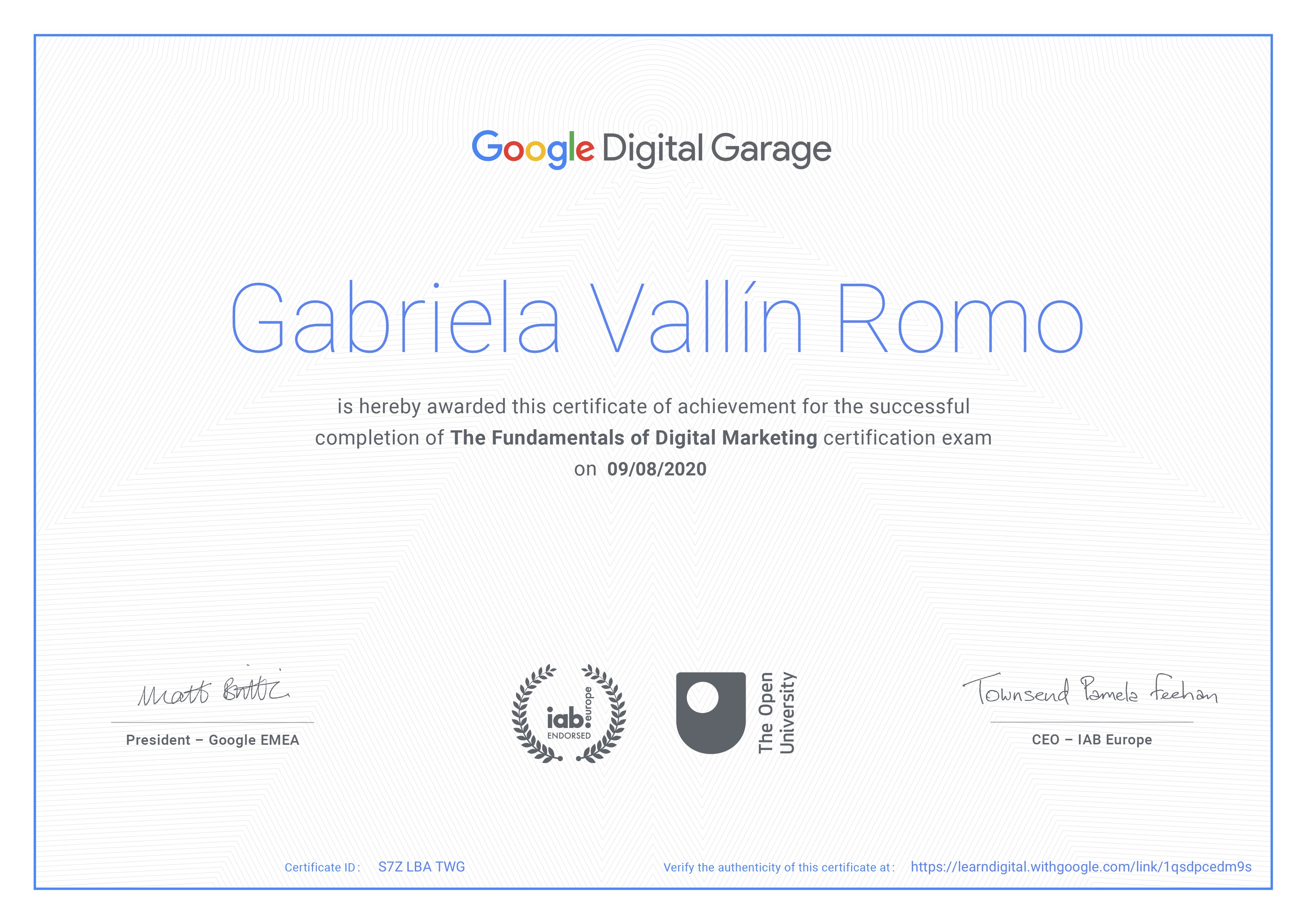 Google certificate